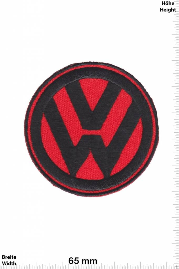 VW,Volkswagen VW - Volkswagen  - red black - Patch