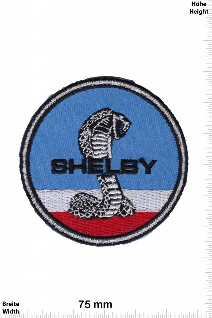 Shelby Shelby - Mustang  -blau-weiss-rot  - Auto - US Car Patch