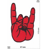 Oldschool Mudra - Metal Sign - red