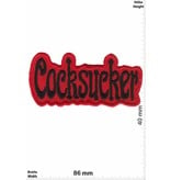 Sprüche, Claims Cocksucker - red