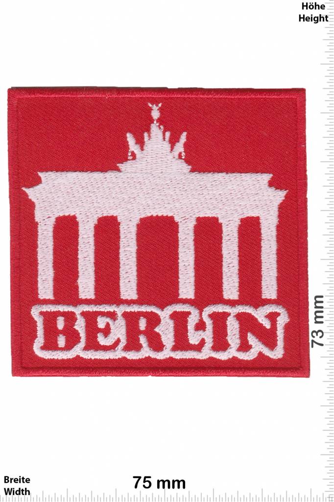 Deutschland, Germany Berlin - Brandenburger Tor- rot- silber