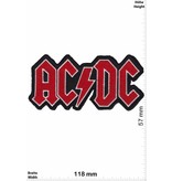 AC DC ACDC - AC DC  - red - silver -black