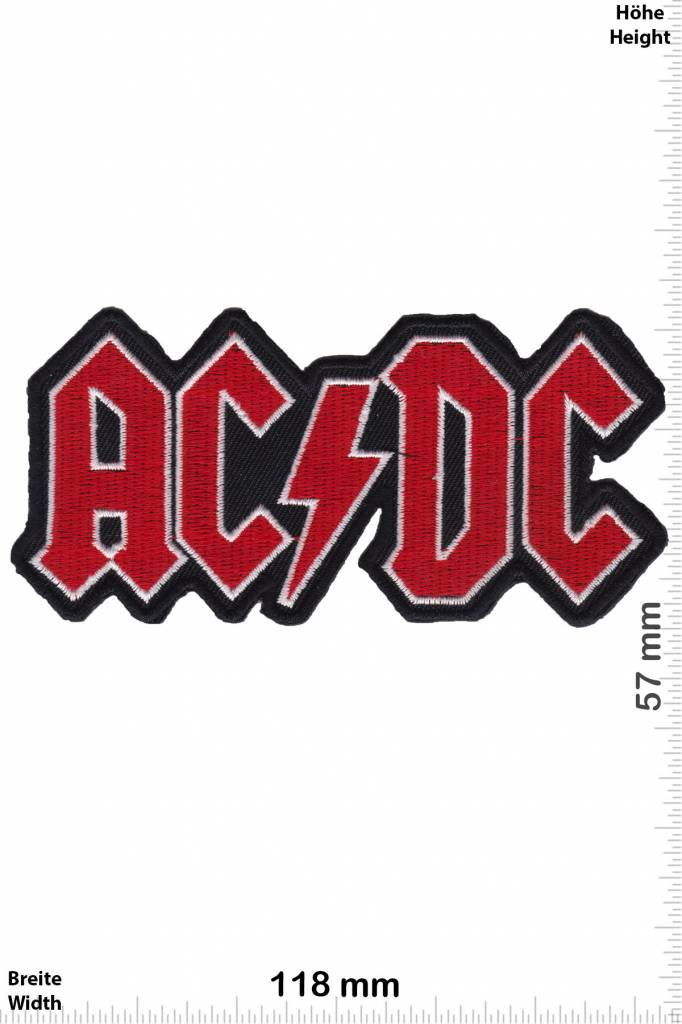 AC DC ACDC - AC DC  - red - silver -black