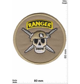 Army Ranger - rund - Totenkopf