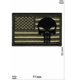 Punisher Punisher - Flagge USA - Army - grün schwarz