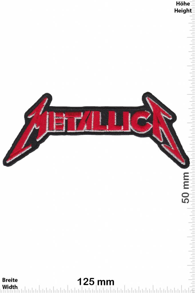 Metallica Metallica - red silver - HQ - Metal-Band