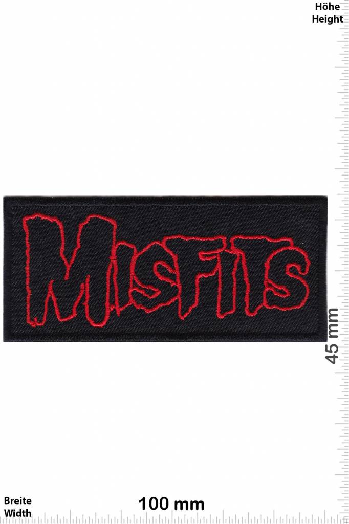 Misfit - Patch - Back Patches - Patch Keychains Stickers -  -  Biggest Patch Shop worldwide