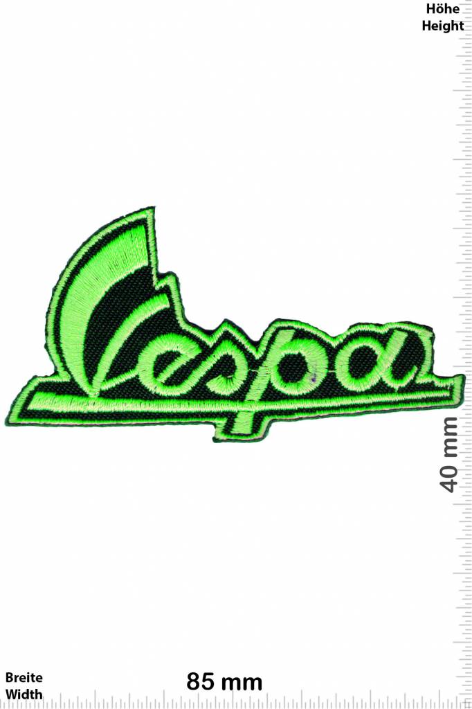 Vespa Vespa - Schrift - neon grün - Roller - Scooter