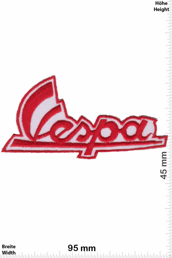 Vespa Vespa -Schrift - rot - Roller - Scooter