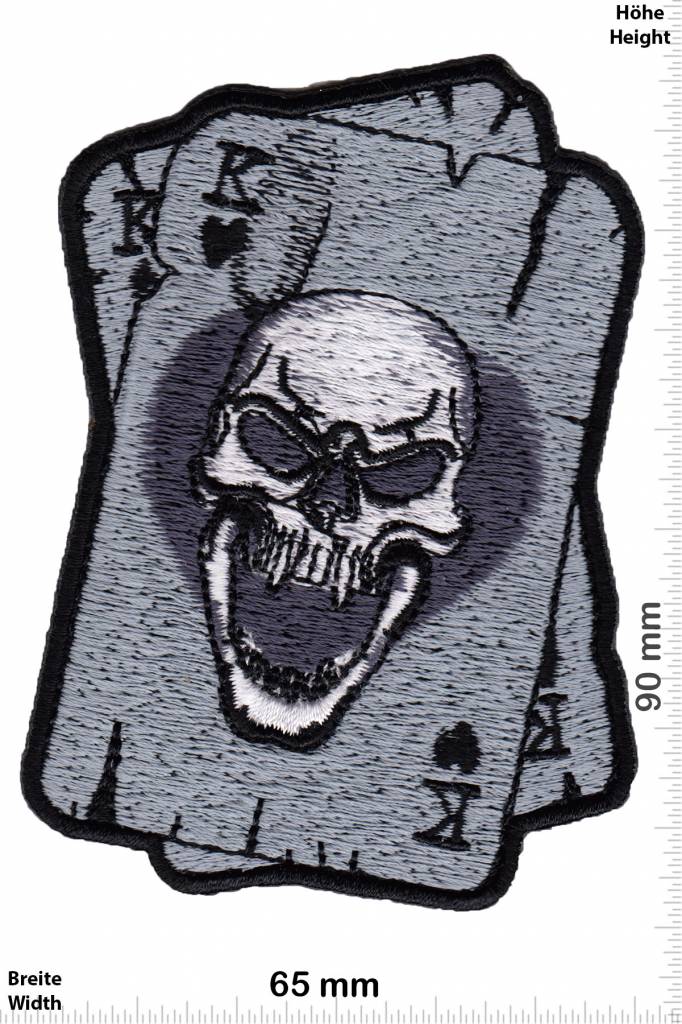 Totenkopf King Heart Skull Card