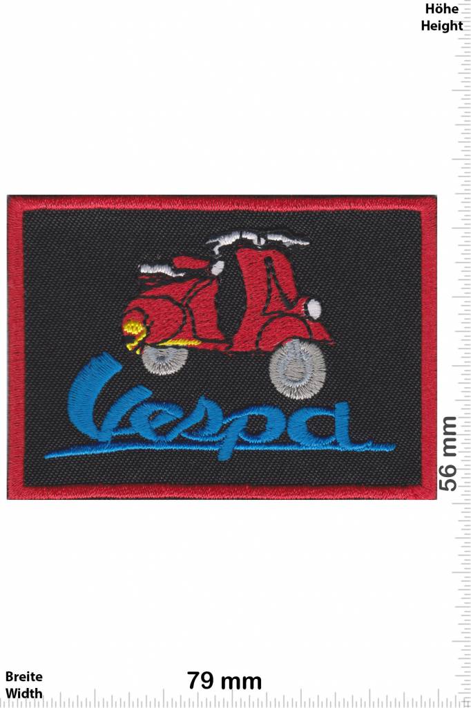 Vespa Vespa - rot schwarz - Roller - Scooter