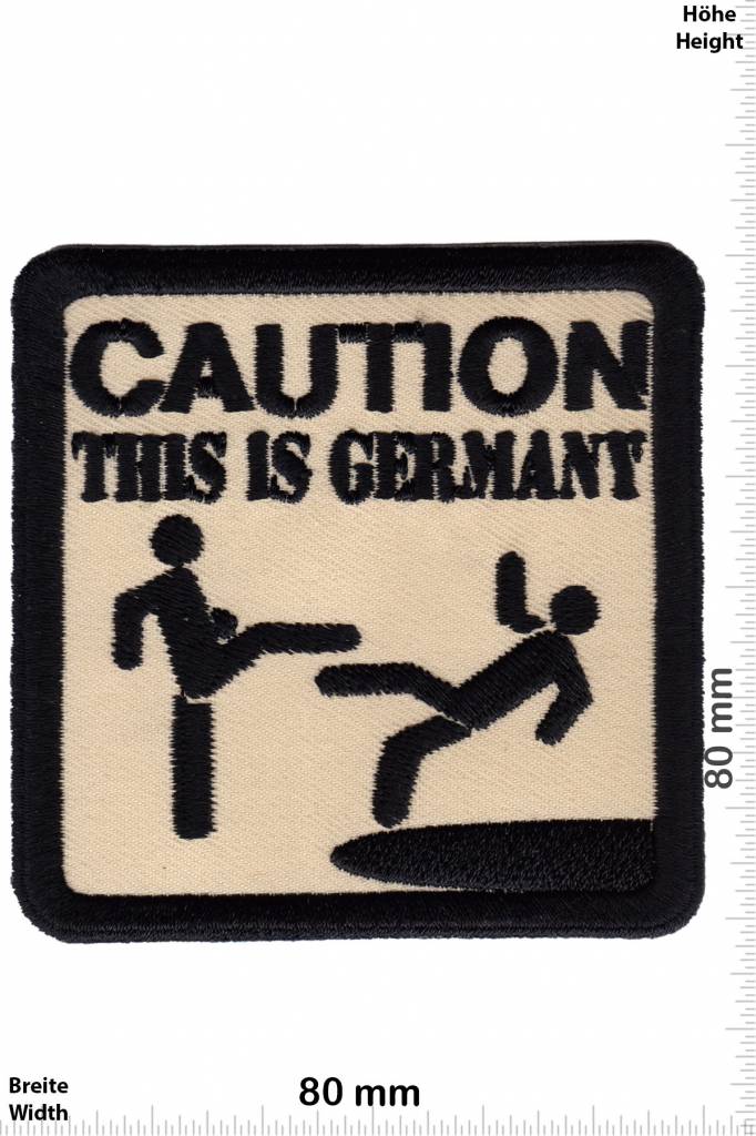 German Caution - This is Germnay