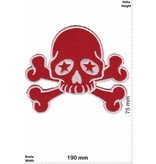 Teufel Roter Totenkopf - rot silber