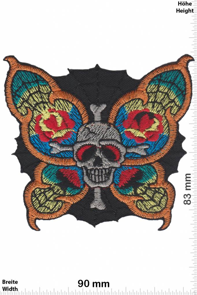 Oldschool Butterfly Skull - Schmetterling Totenkopf