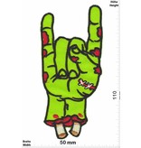 Zombie Zombie Hand - Metal Sign - poison green