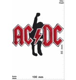 AC DC ACDC  - AC DC - with Guitar - red silver