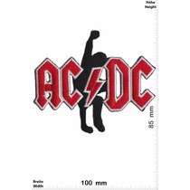 AC DC ACDC  - AC DC - with Guitar - red silver