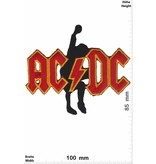 AC DC ACDC  - AC DC - with Guitar - gold red