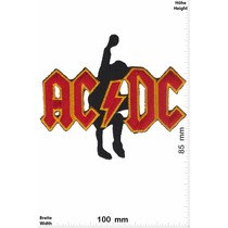 AC DC ACDC  - AC DC - with Guitar - gold red