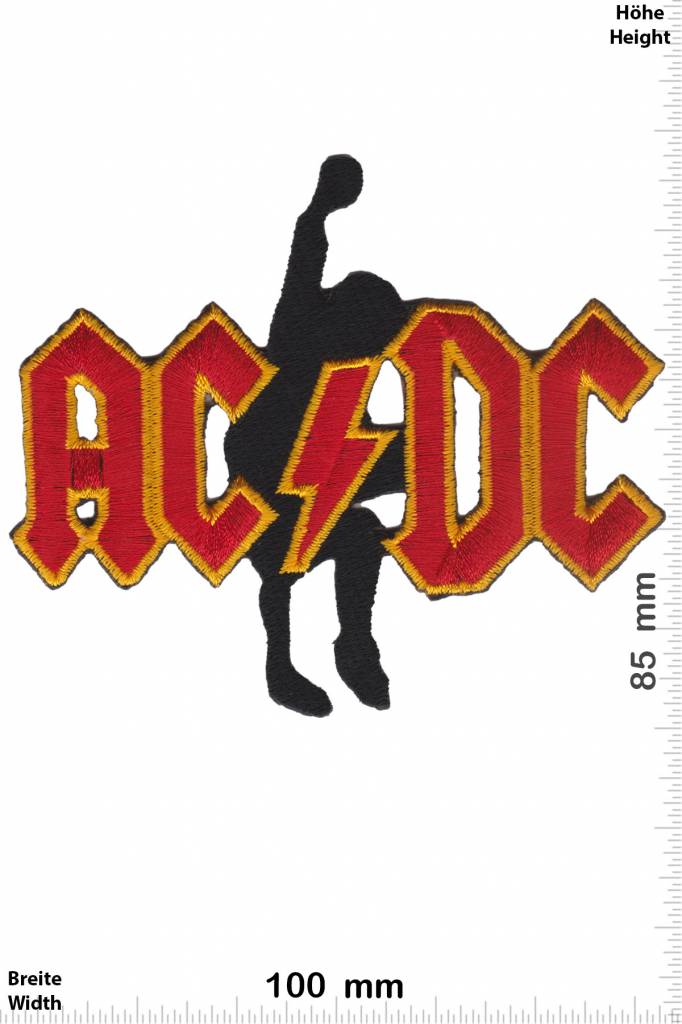 AC DC ACDC  - AC DC - with Guitar - gold red