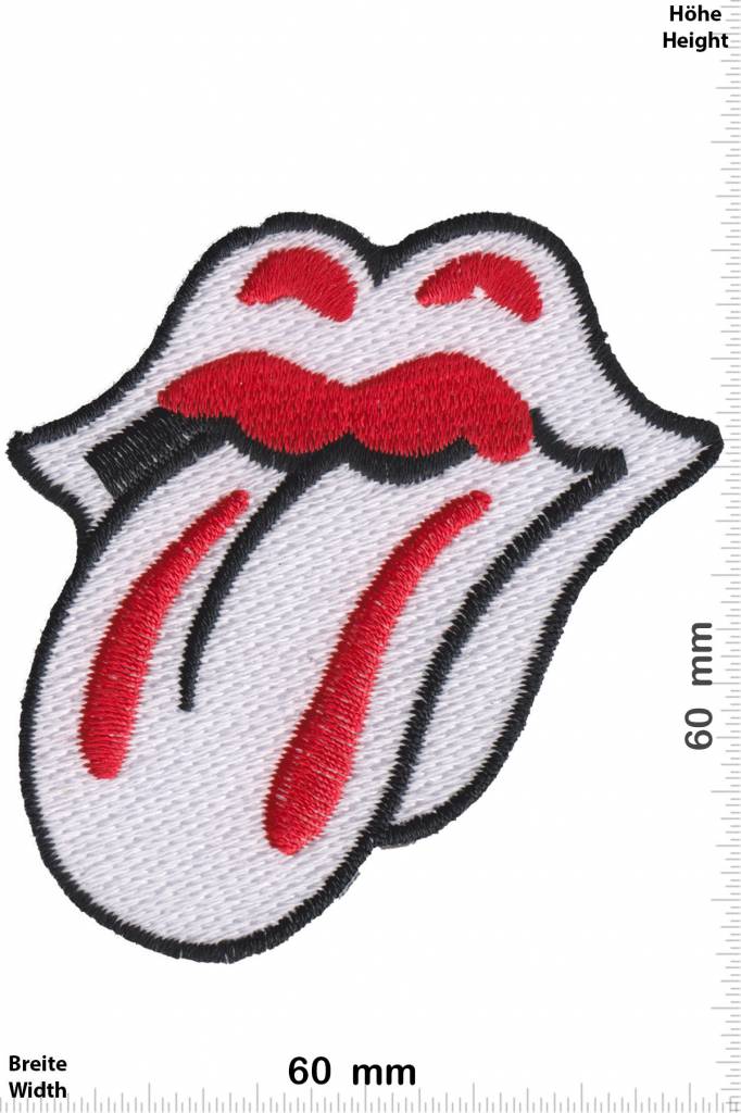 Rolling Stones Stones Tongue - white red