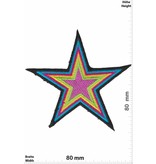 Oldschool Star - bunt - color