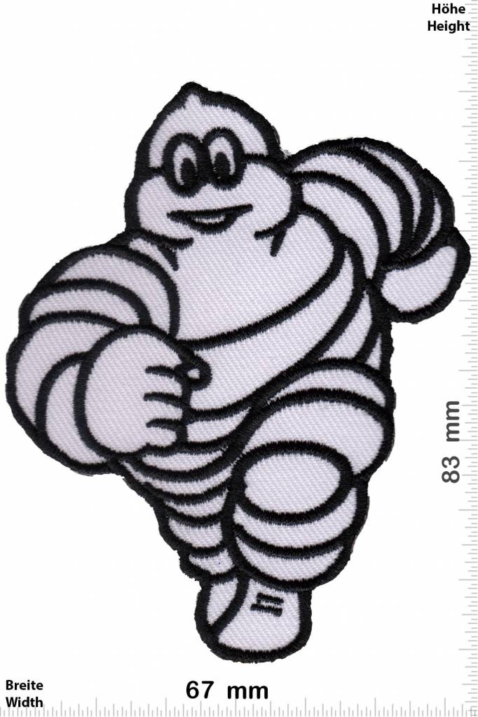 Michelin Man Logo Embroidered Iron on Patch Sew on Badge Applique for  Clothes