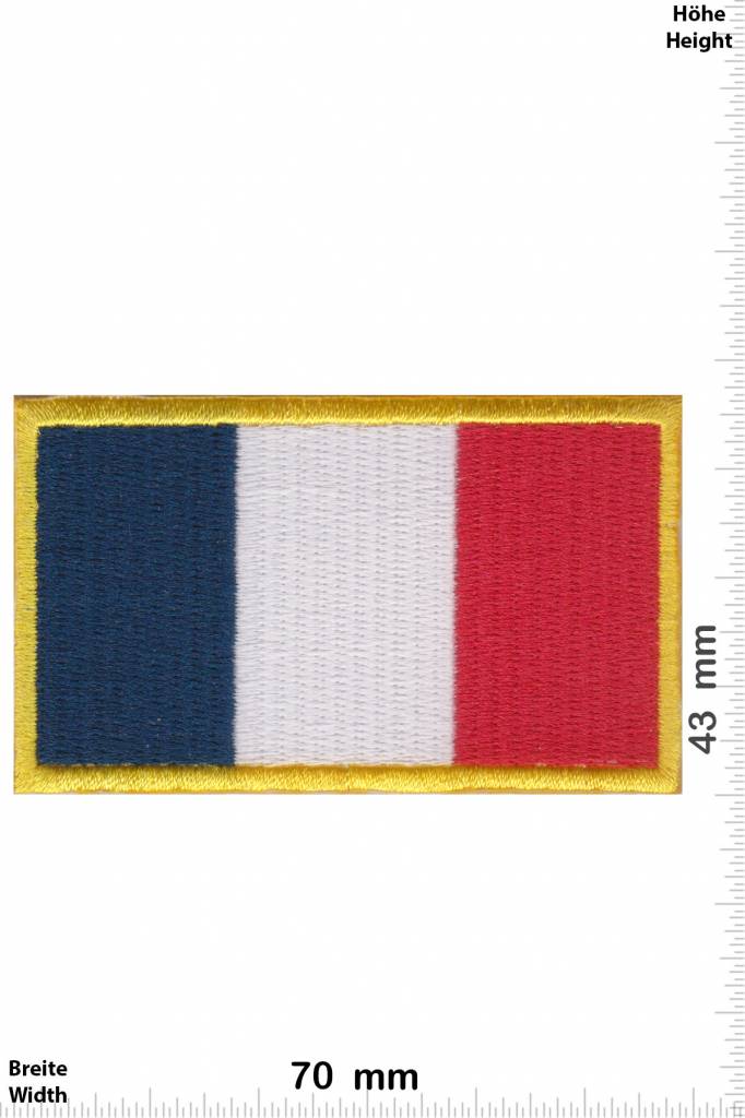 Frankreich, France France - Flag - gold