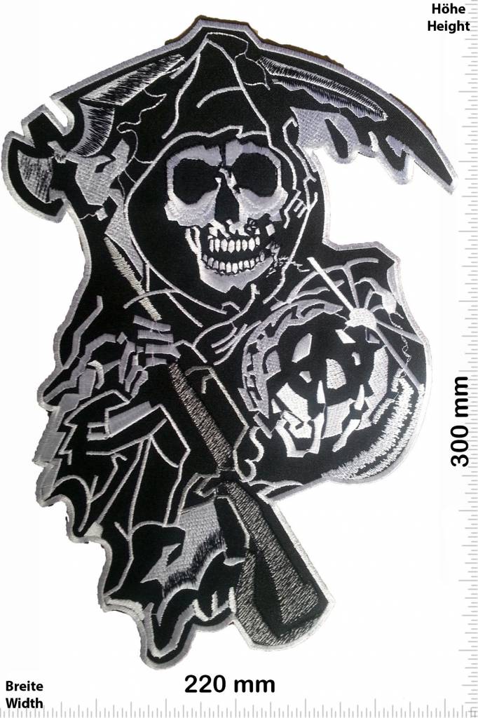 Sons of Anarchy - Patch - Back Patches - Patch Keychains Stickers -   - Biggest Patch Shop worldwide