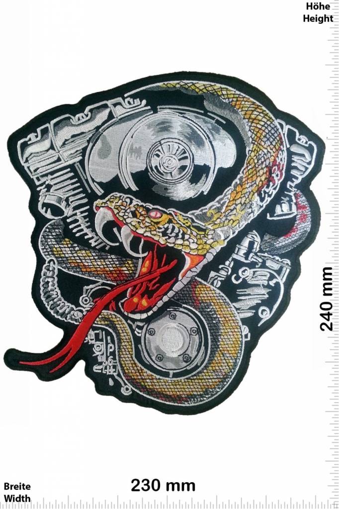 Snake - Patch - Back Patches - Patch Keychains Stickers -  -  Biggest Patch Shop worldwide