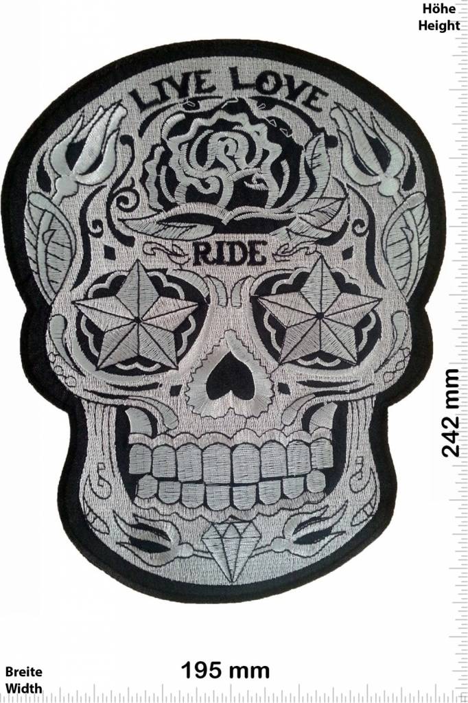 Muerto Totenkopf - Skull - Live Love Ride - Muerto - 24 cm - BIG