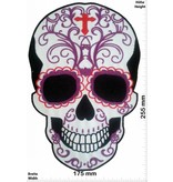 Muerto Totenkopf - Skull - weiß- weiss - Muerto - 25 cm - BIG