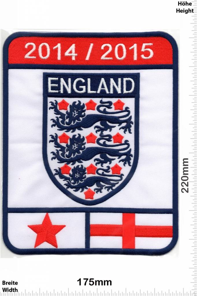 Fussball Soccer - England - 2014 / 2015 - BIG - HQ 22 cm - Scoccer - Soccer - UK Soccer National Team