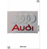 Audi Audi - silber rot weiss - silber rot weiss - 24 cm - Bigpatch  - Motorsport