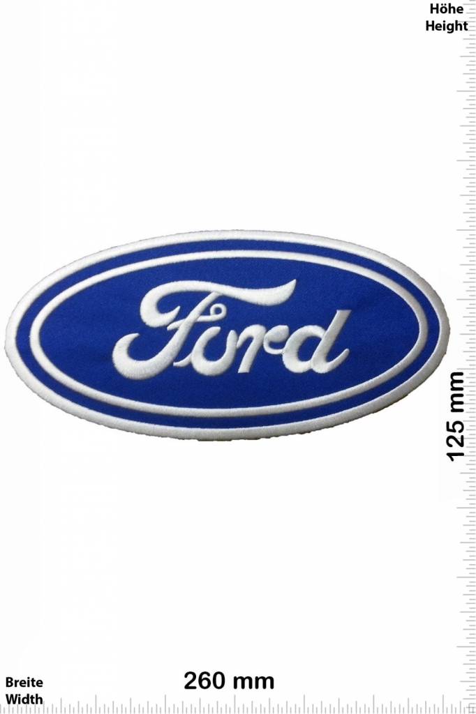 Ford FORD - blau - blau- 26 cm - Bigpatch  - Motorsport