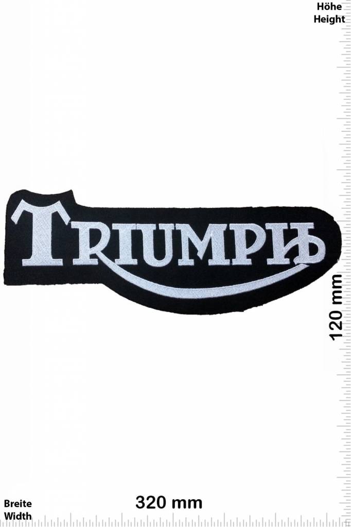 Triumph Triumph -  black silver - 32 cm - Bigpatch  - Motorsport