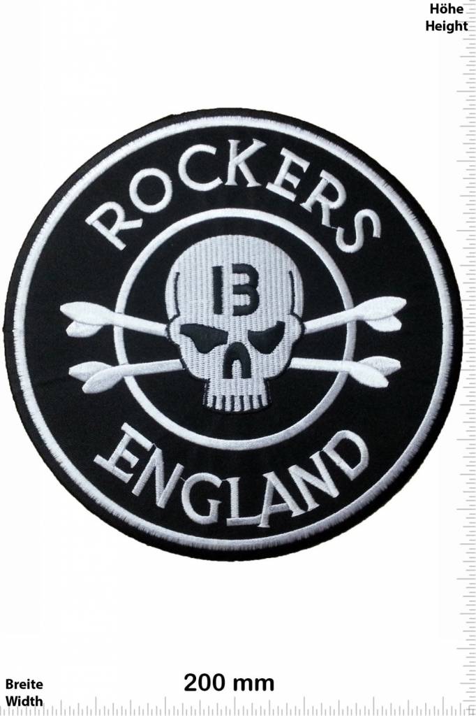 Rockers England Rockers England - Lucky 13 - Totenkopf - Skull - 20 cm - Big