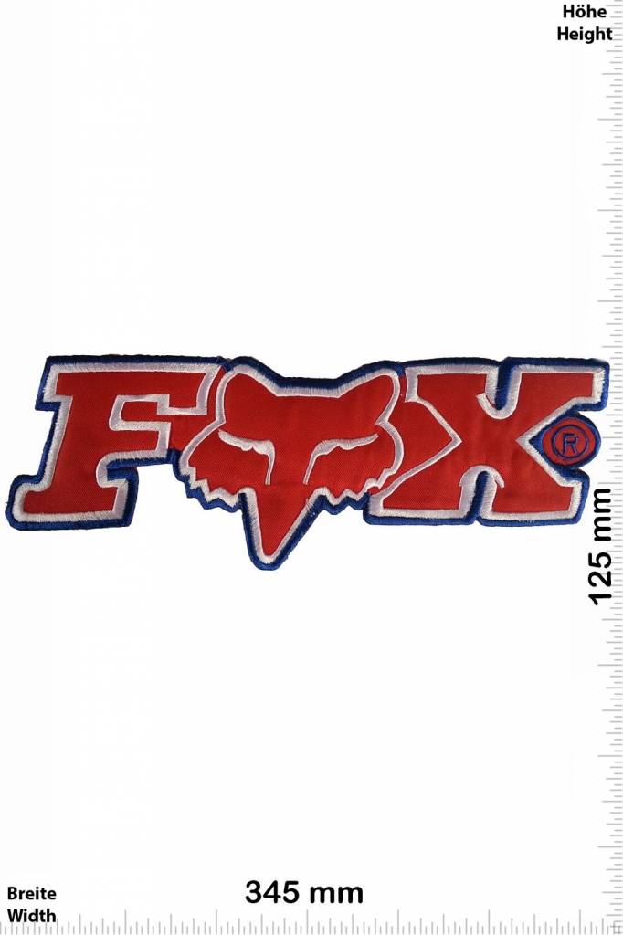 Fox FOX - rot blau - 34 cm  - BIG