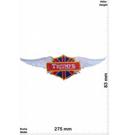 Triumph Triumph Fly - rot- rot - 27 cm  - BIGPATCH  -Motorsport