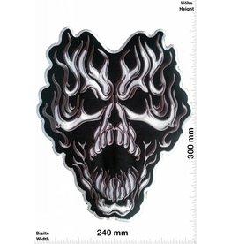 Totenkopf Ghost Skull -  30 cm - BIG