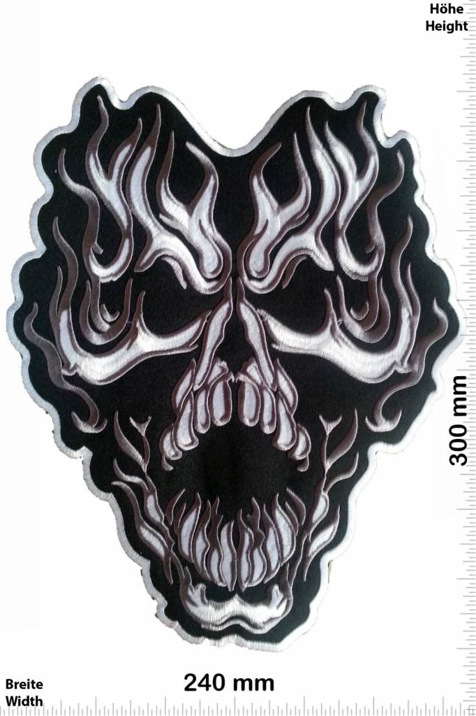 Totenkopf Ghost Skull - Geist Totenkopf -  30 cm - BIG