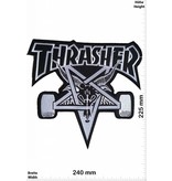 Thrasher Thrasher - schwarz - 24 cm - BIGSkateboard - Skater - Wheels - Extremsport - Skater