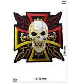 Kreuz Cross  with Skull - 21 cm - BIG