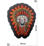 Totenkopf Skull Indian - Indian chief  - 25 cm - BIG