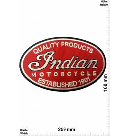 Indian Indian Motorcycle - Established 1901 - Quality Products  - 25 cm - BIG