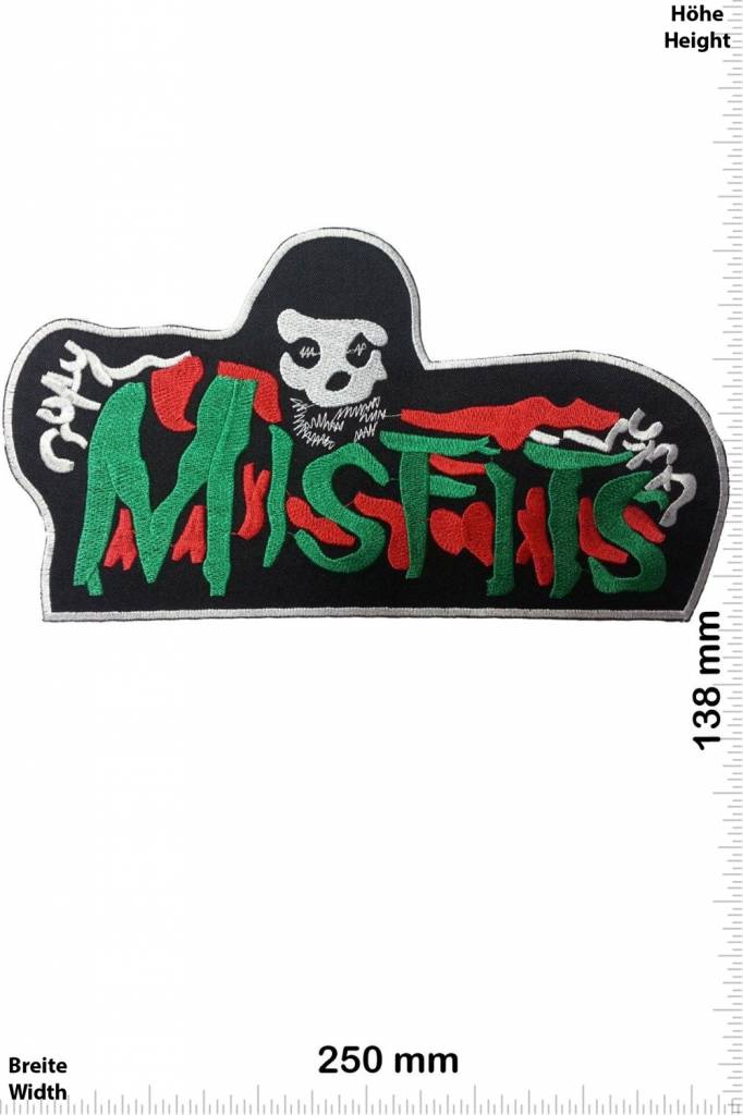 Misfit - Patch - Back Patches - Patch Keychains Stickers -  -  Biggest Patch Shop worldwide