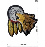 Indianer Wolf - Mond - Indianer - heulender Wolf - Indianer - 26 cm - BIG