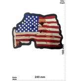 USA, USA, USA USA - Flag - Flagge  - 24 cm - BIG