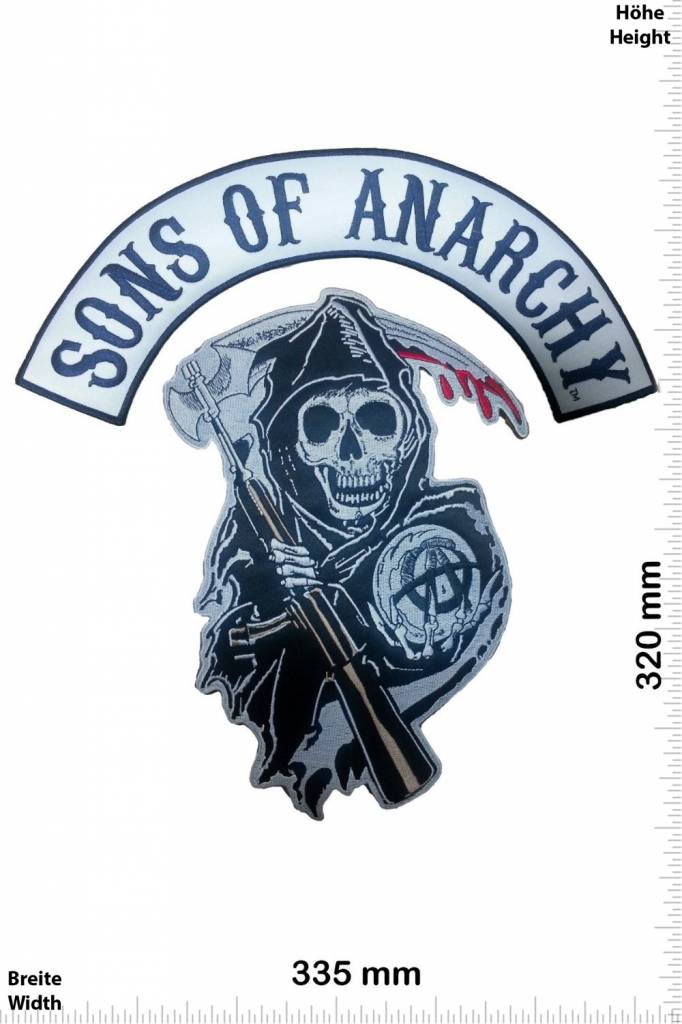 Sons of Anarchy - Patch - Back Patches - Patch Keychains Stickers