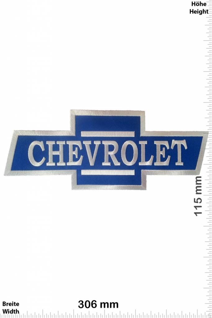 Chevrolet  Chevrolet - 30 cm - BIGPATCH  - blau/ blau  -